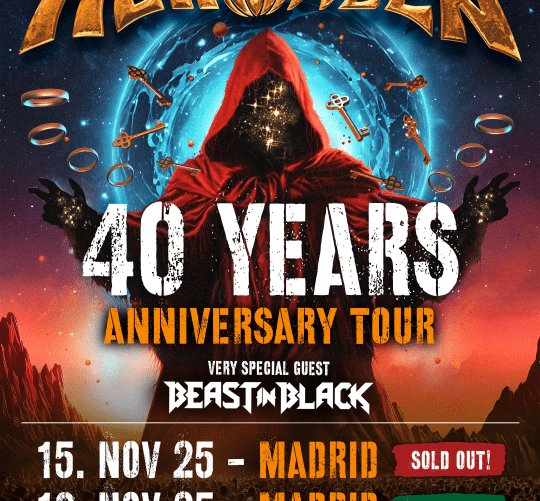 Helloween vuelve a demostrar su enorme tirón en nuestro país y hará doblete en La Nueva Cubierta de Leganés el próximo mes de noviembre.