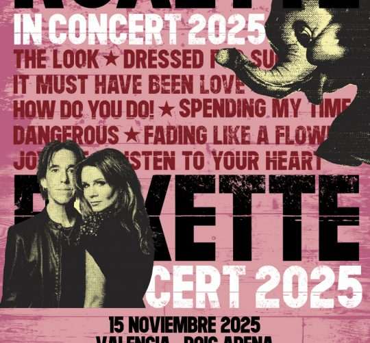 Roxette actuará también en Valencia y Barcelona en el mes de noviembre de este año. Estas dos nuevas citas se suman a las de Madrid y Mérida