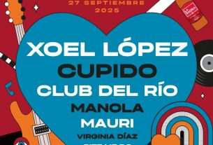 Xoel López y Cupido encabezan La Sagra Suena 2025, que tendrá lugar el sábado 27 de septiembre en Numancia de la Sagra (provincia de Toledo)