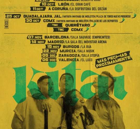 'Ya está' es el nuevo single de Kitai con nueva cantante. Además, conocemos las primeras fechas en directo, tanto en México como en España
