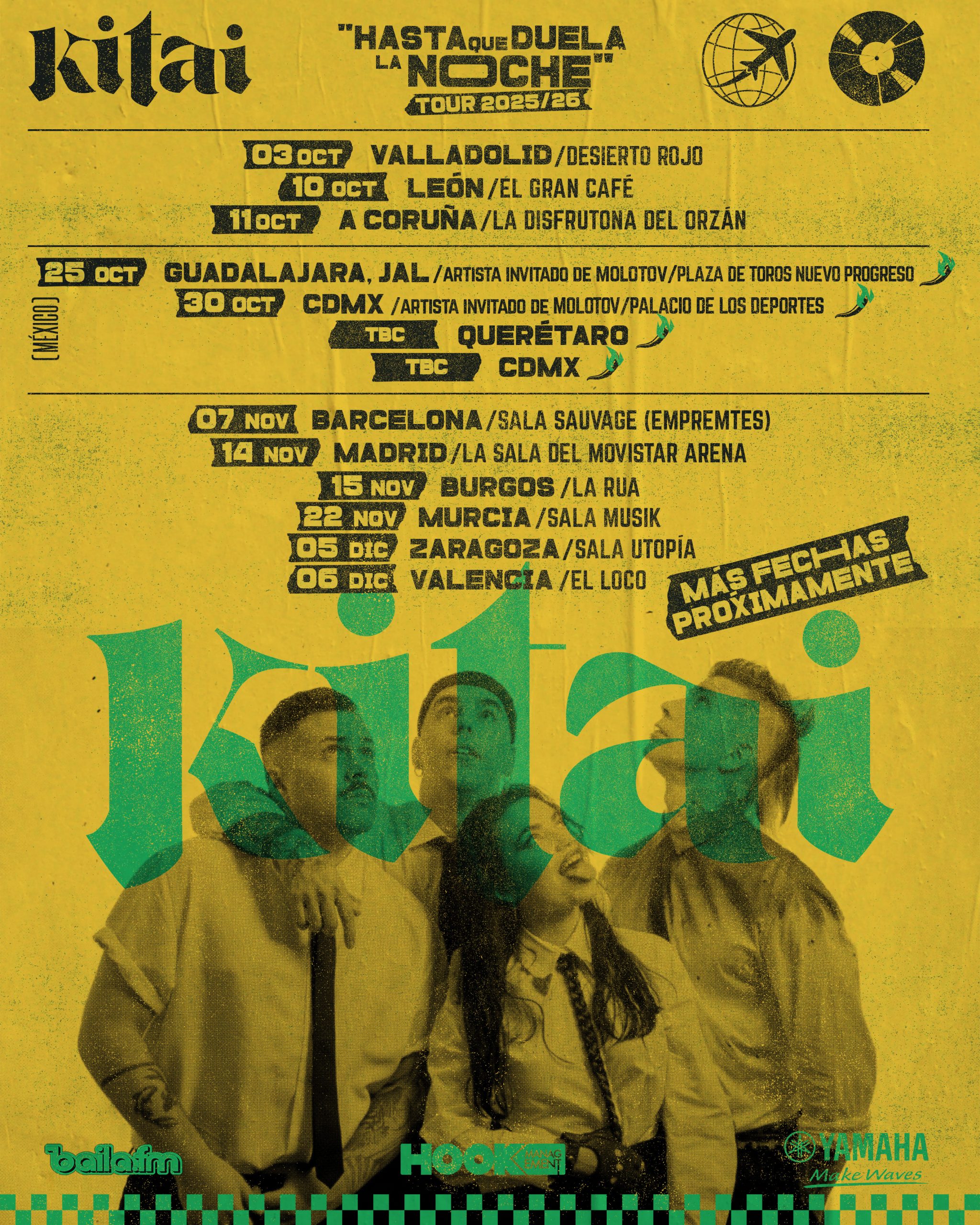 'Ya está' es el nuevo single de Kitai con nueva cantante. Además, conocemos las primeras fechas en directo, tanto en México como en España