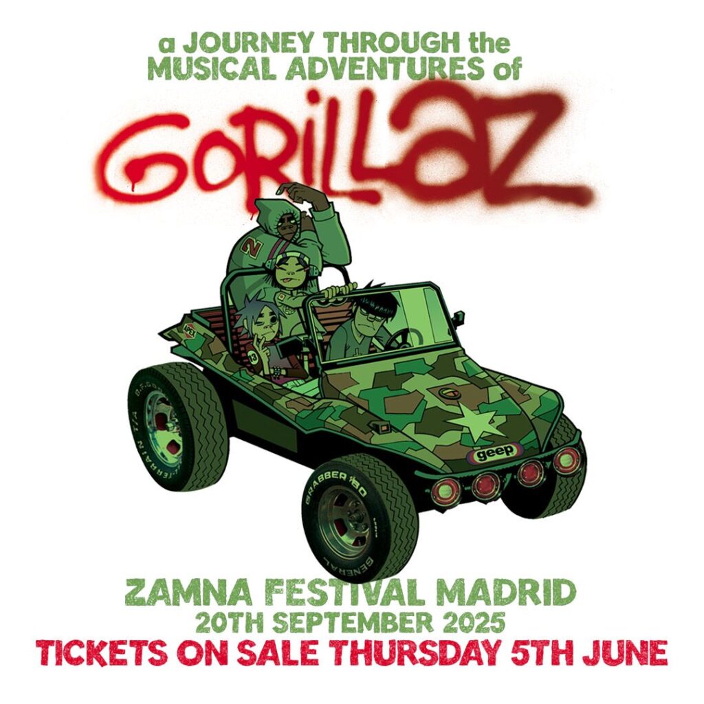 Gorillaz es el artista estelar de la primera edición del Pulse of Gaia Festival de Madrid. La cita es el sábado 20 de septiembre