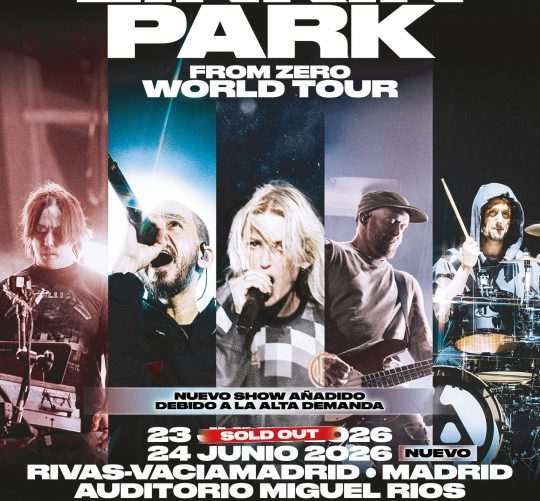 Linkin Park harán doblete de conciertos en el Auditorio Miguel Ríos de Rivas Vaciamadrid en junio de 2026