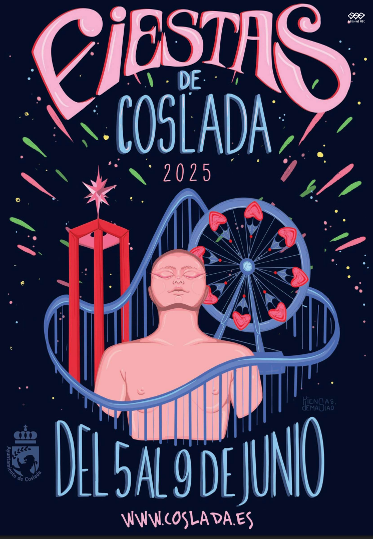Programación de las fiestas patronales de Coslada para este 2025, que tendrán lugar del 5 al 9 de junio con más de 40 actividades y conciertos