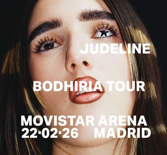 Judeline anuncia concierto en el Movistar Arena de Madrid para celebrar el fin de gira de 'Bodhiria'. La cita es el 22 de febrero de 2026