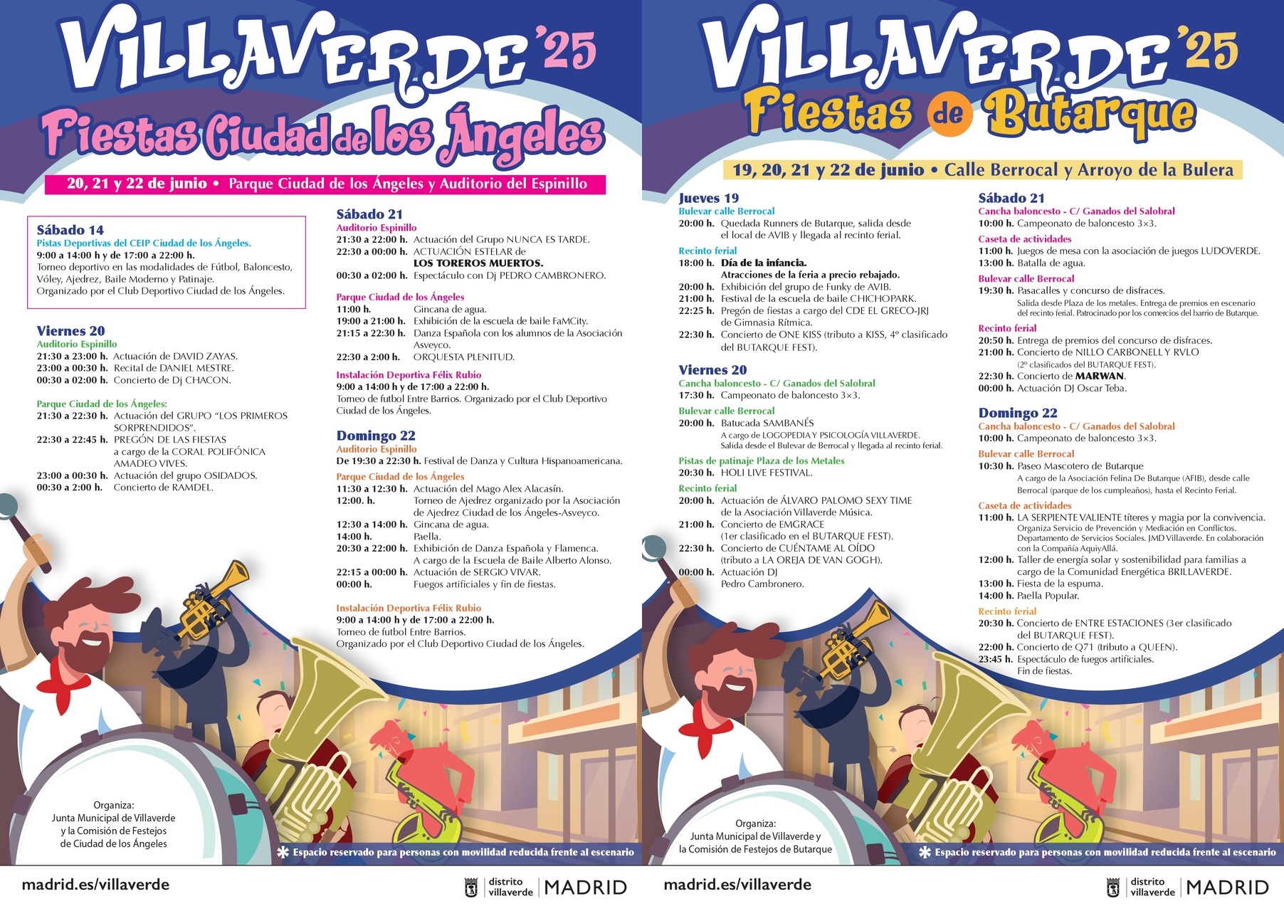 Llegan las fiestas de Villaverde 2025, con actividades y conciertos en dos citas que se celebran al mismo tiempo, del 20 al 22 de junio
