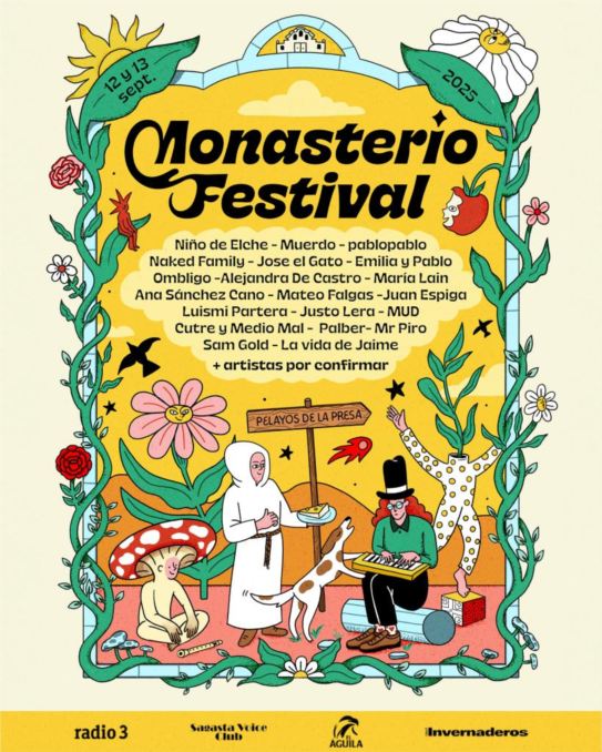 Nace el Monasterio Festival, los días 12 y 13 de septiembre de este 2025 en Pelayos de la Presa, con conciertos y muchas más actividades