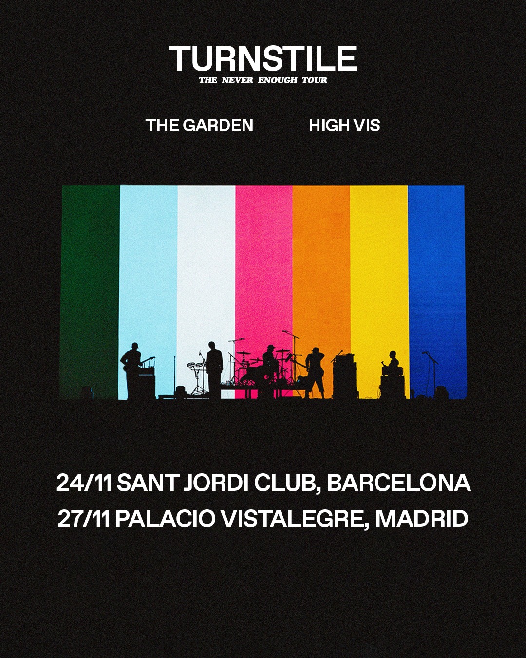Turnstile anuncia conciertos en Barcelona y Madrid, el 24 de noviembre en Sant Jordi Club y el 27 de noviembre en el Palacio Vistalegre