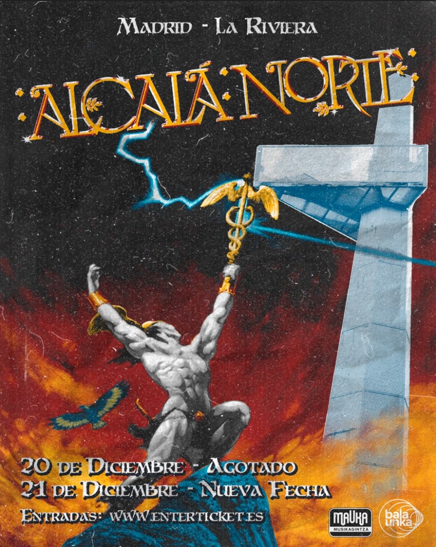 Alcalá Norte agotó en apenas una hora las entradas para la primera fecha anunciada en la sala La Riviera el próximo 20 de diciembre de este 2025