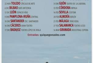 Tras anunciar la publicación en octubre de su nuevo disco, '1973', el músico Quique González presenta las primeras fechas de su nueva gira