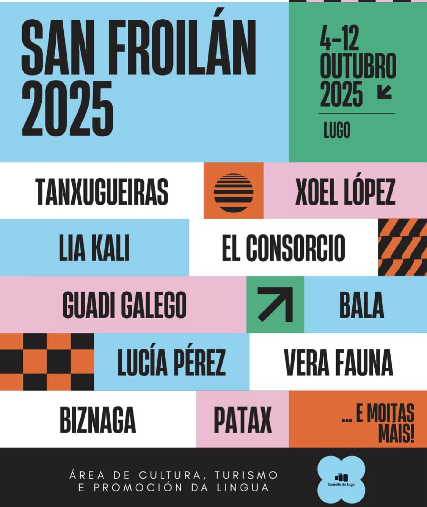 Las Fiestas de San Froilán llenarán la ciudad de Lugo de conciertos gratuitos y otras muchas actividades desde el 4 hasta el 12 de octubre de este año 2025.