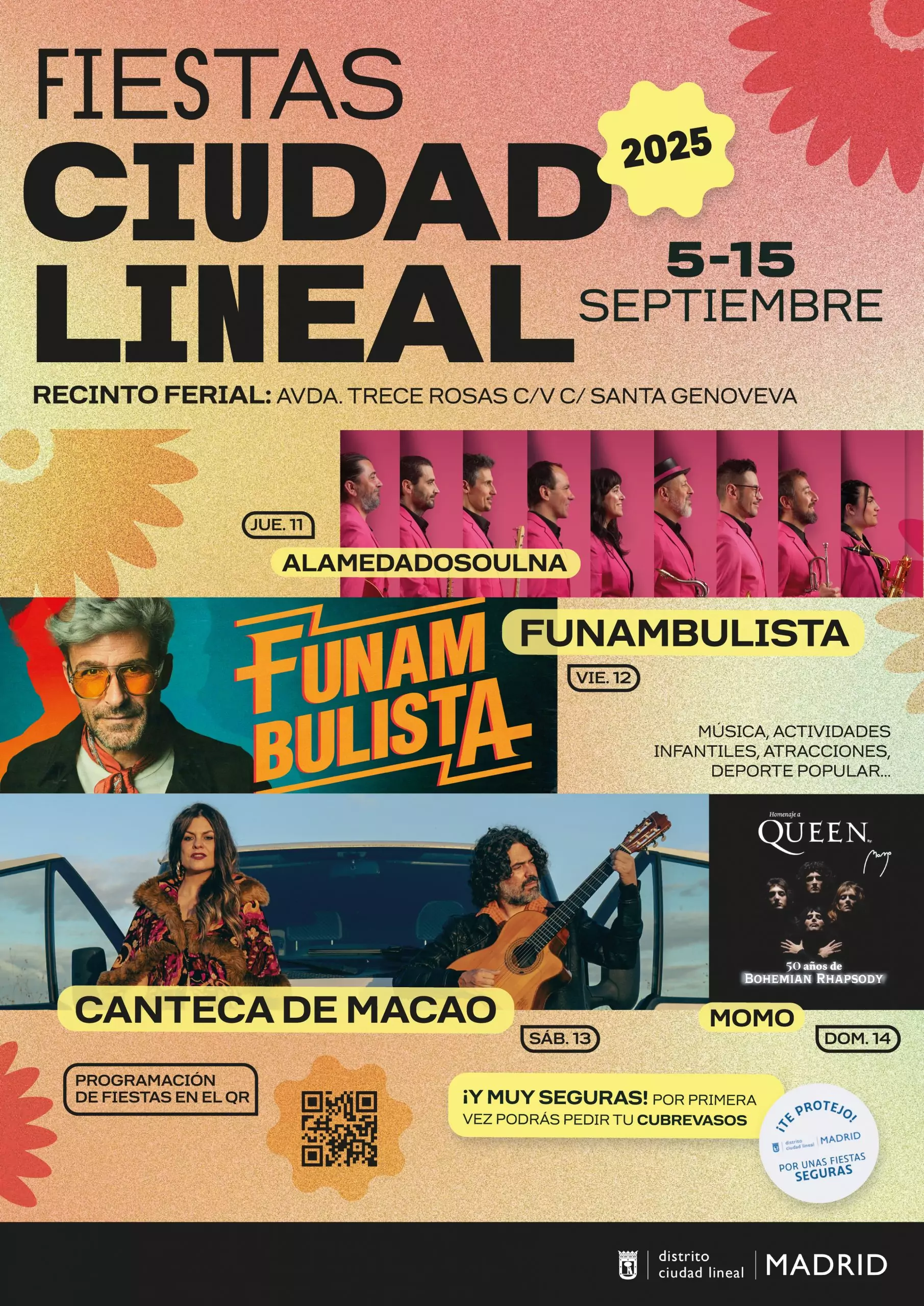 Con septiembre llegan las fiestas del barrio madrileño de La Elipa, en el Distrito de Ciudad Lineal, para este 2025, con conciertos y más