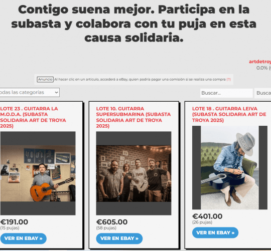 Arranca la subasta solidaria de Sonorama Ribera, con el siguiente lema: 'Contigo suena mejor'. Todo se destina a los afectados por la DANA