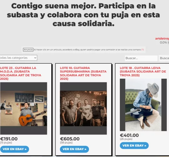 Arranca la subasta solidaria de Sonorama Ribera, con el siguiente lema: 'Contigo suena mejor'. Todo se destina a los afectados por la DANA