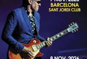 Joe Bonamassa anuncia su esperado regreso a España con dos conciertos muy especiales en Barcelona y Madrid en noviembre del próximo año 2026
