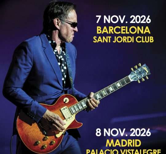 Joe Bonamassa anuncia su esperado regreso a España con dos conciertos muy especiales en Barcelona y Madrid en noviembre del próximo año 2026