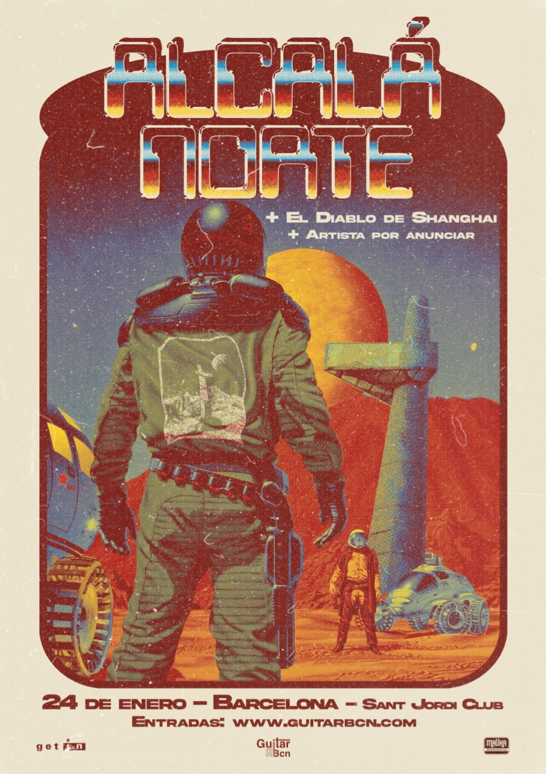 Alcalá Norte actuará en el Sant Jordi Club de Barcelona el 24 de enero de 2026, dentro de la programación musical del Festival Guitar BCN