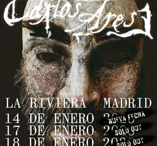 Después de agotar los dos conciertos hasta ahora anunciados, Carlos Ares anuncia una tercera fecha en La Riviera madrileña dentro de Inverfest