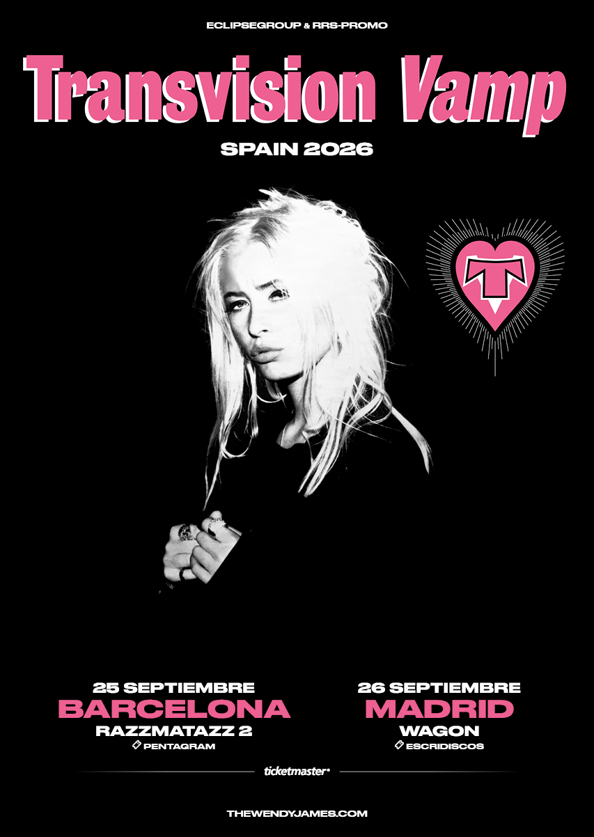 Transvision Vamp anuncia conciertos en Barcelona y Madrid el próximo año. Las citas serán en septiembre de 2026 en Razzmatazz y Wagon