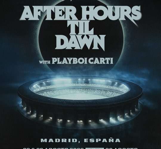 The Weeknd anuncia un tercer concierto en el estadio Metropolitano de Madrid en el 30 de agosto de 2026 (los otros son los días 28 y 29).