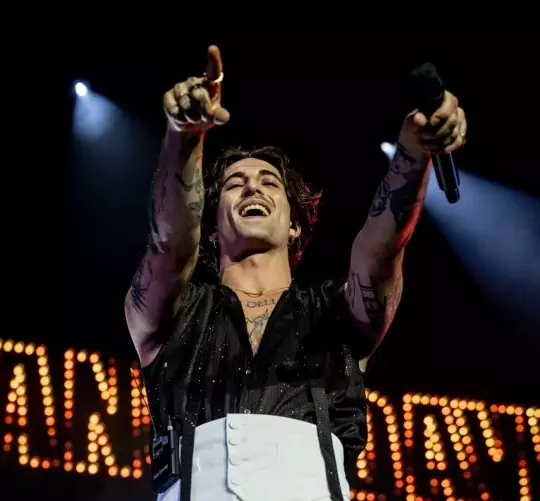Crónica del concierto de Damiano David en el Movistar Arena de Madrid el lunes 22 de septiembre de 2025. Y ni rastro de su banda Maneskin