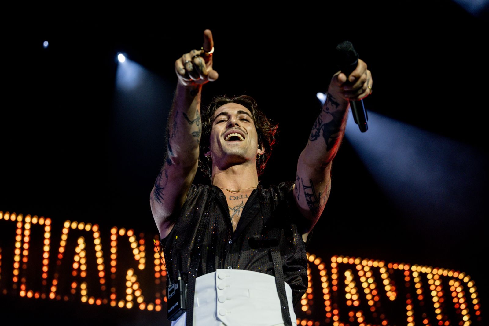 Crónica del concierto de Damiano David en el Movistar Arena de Madrid el lunes 22 de septiembre de 2025. Y ni rastro de su banda Maneskin