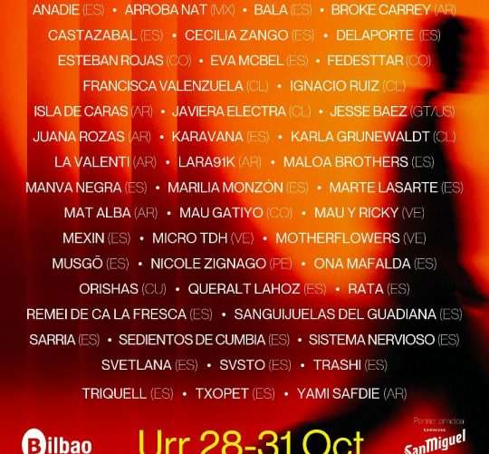 BIME 2025 anuncia el primer avance del cartel de BIME Live, que transformará Bilbao en un gran circuito para artistas con proyección global