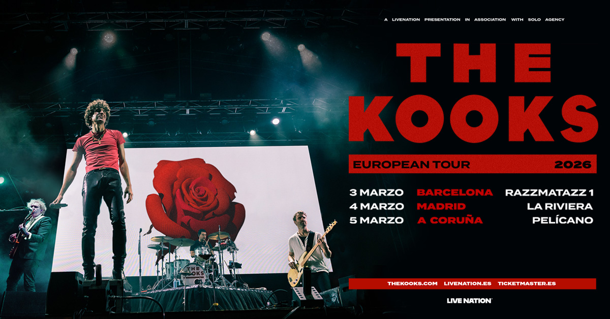 The Kooks, una de las bandas más influyentes del indie-rock de los 2000, anuncian nueva gira española para el mes de marzo del próximo año
