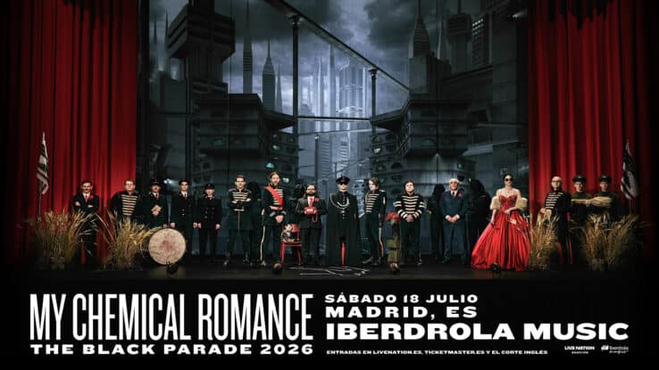 precios de los diferentes tipos de entradas para el concierto de My Chemical Romance en Madrid. La cita es, recordemos, el sábado 18 de julio de 2026