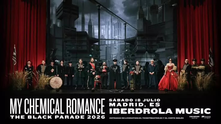 precios de los diferentes tipos de entradas para el concierto de My Chemical Romance en Madrid. La cita es, recordemos, el sábado 18 de julio de 2026