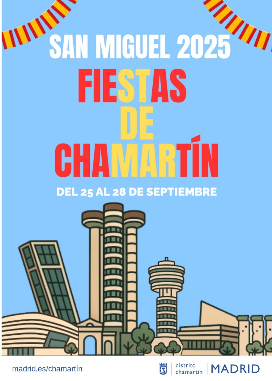 Chamartín celebra las Fiestas de San Miguel 2025 del 25 al 28 de septiembre, con el Parque de Berlín como epicentro de las actividades
