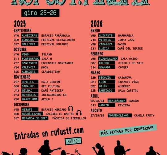 Rufus T Firefly vuelven a las salas para presentar su último disco y llevarán su inconfundible directo con una gira por toda España