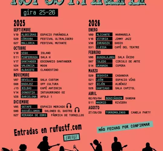 Rufus T Firefly vuelven a las salas para presentar su último disco y llevarán su inconfundible directo con una gira por toda España