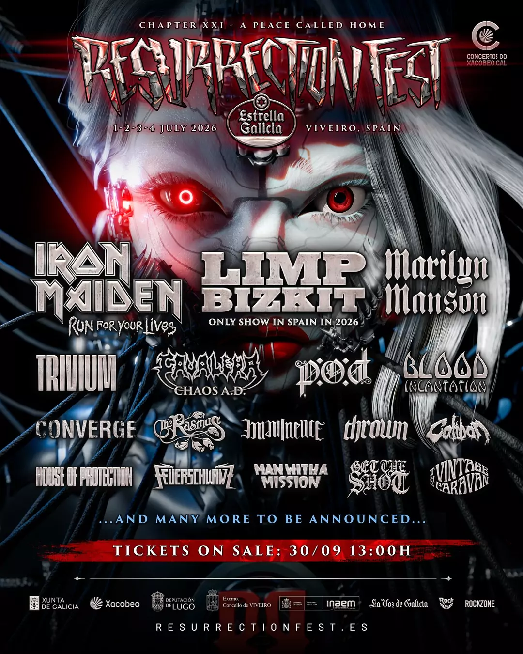Resurrection Fest Estrella Galicia revela el primer adelanto de cartel de su edición 2026, marcado el esperado anuncio de Iron Maiden