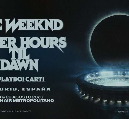 The Weeknd anuncia dos grandes conciertos en el estadio Riyadh Air Metropolitano de Madrid los días 28 y 29 de agosto del próximo año 2026
