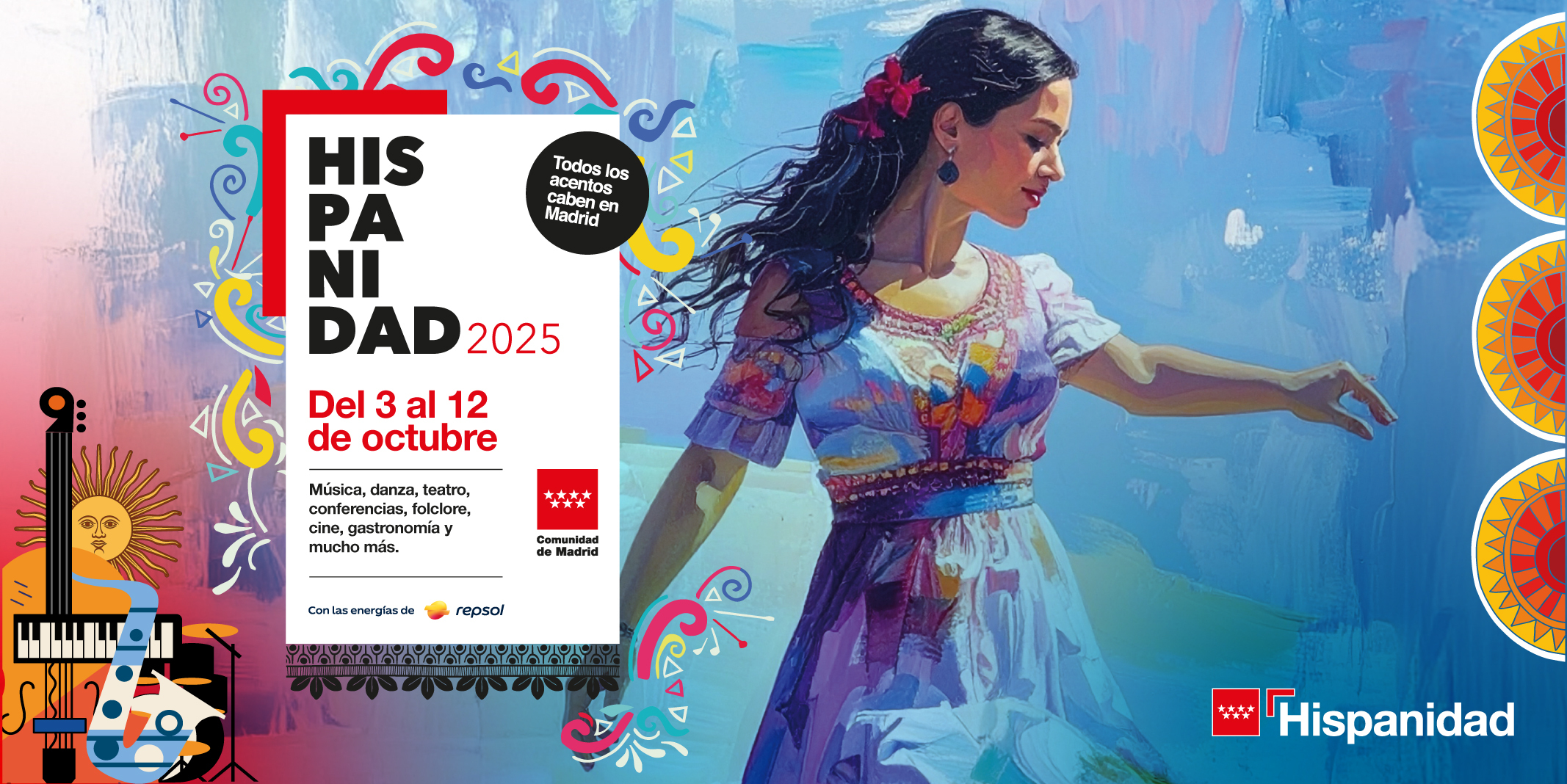 La Comunidad de Madrid celebra del 3 al 12 de octubre las fiestas de Hispanidad 2025 y ya tenemos la programación completa de actividades