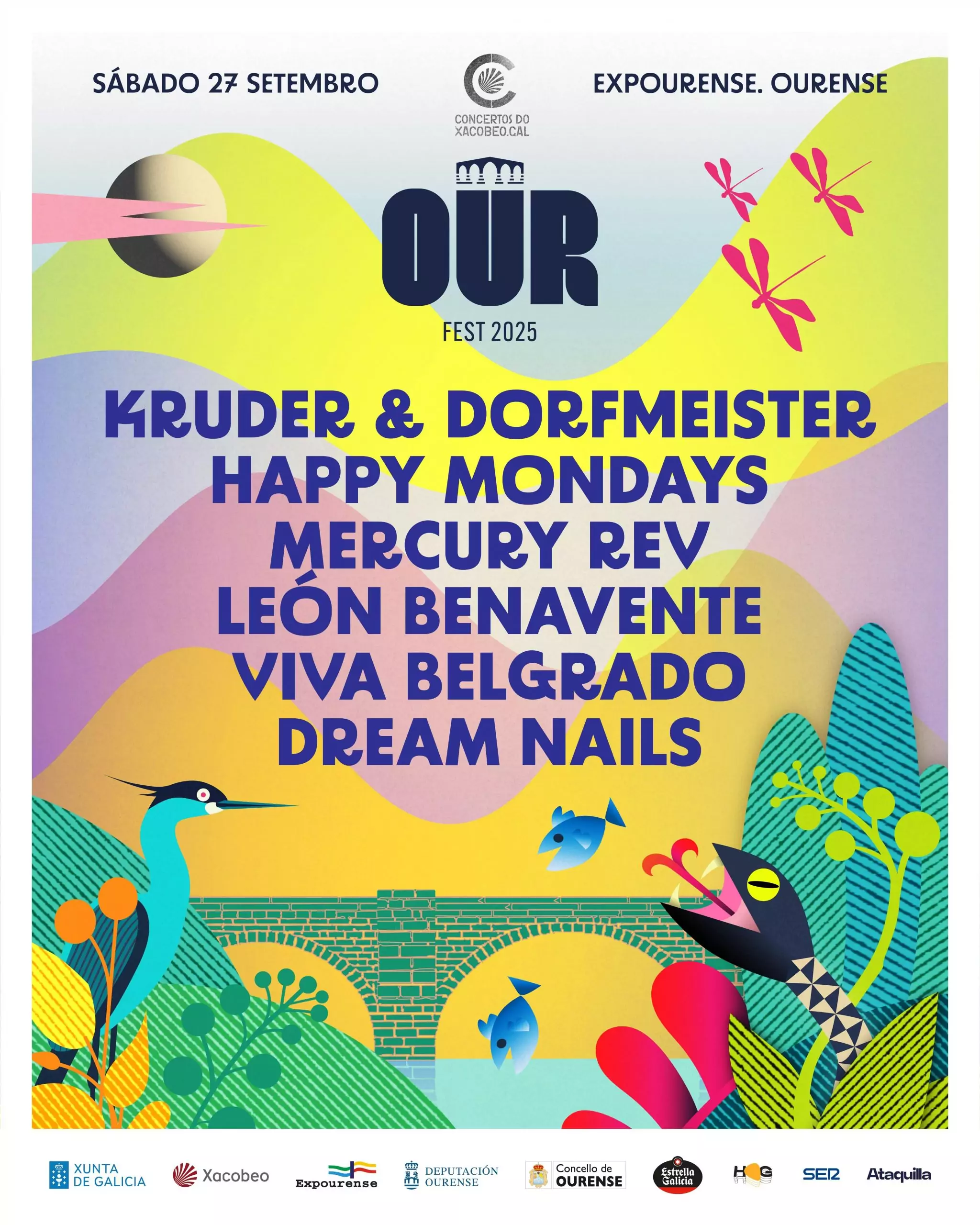 Our Fest presenta los horarios y el recorrido artístico de su cuarta edición, que tendrá lugar el próximo sábado 27 de septiembre de 2025 en Expourense