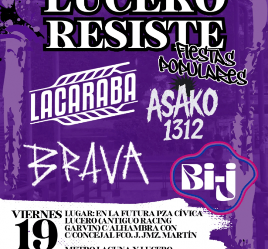 El Festival Lucero Resiste es el plato fuerte musical de las Fiestas de Lucero 2025