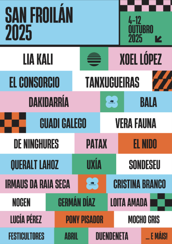 Lugo se llenará de conciertos durante la celebración de las Fiestas de San Froilán, que este 2025 serán desde el 4 hasta el 12 de octubre.