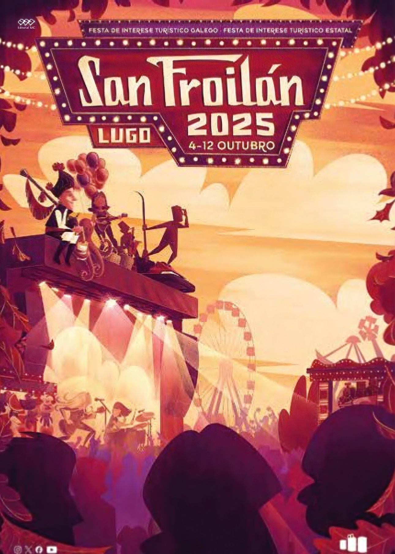 Programa de conciertos de las Fiestas de San Froilán 2025 en Lugo