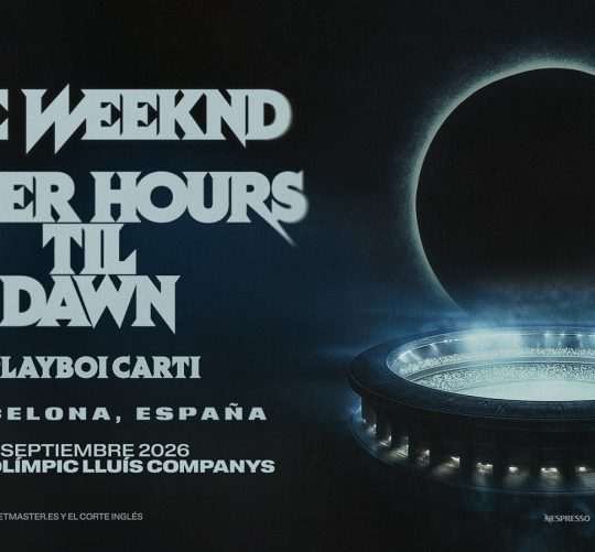 The Weeknd añade una nueva fecha el 1 de septiembre de 2026 en el Estadi Olímpic Lluís Companys de Barcelona dentro de su gran gira mundial