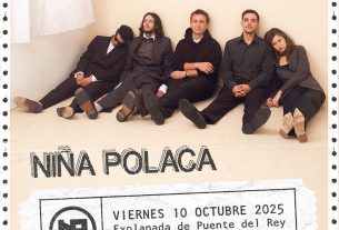 Niña Polaca dará un concierto gratuito este viernes 10 de octubre en la Explanada del Puente del Rey de Madrid Río a partir de las 21:30 horas