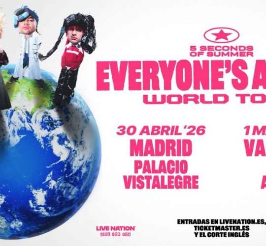 5 Seconds of Summer volverán a España en 2026, el 30 de abril en el Palacio Vistalegre de Madrid y el 1 de mayo en el Roig Arena de Valencia.
