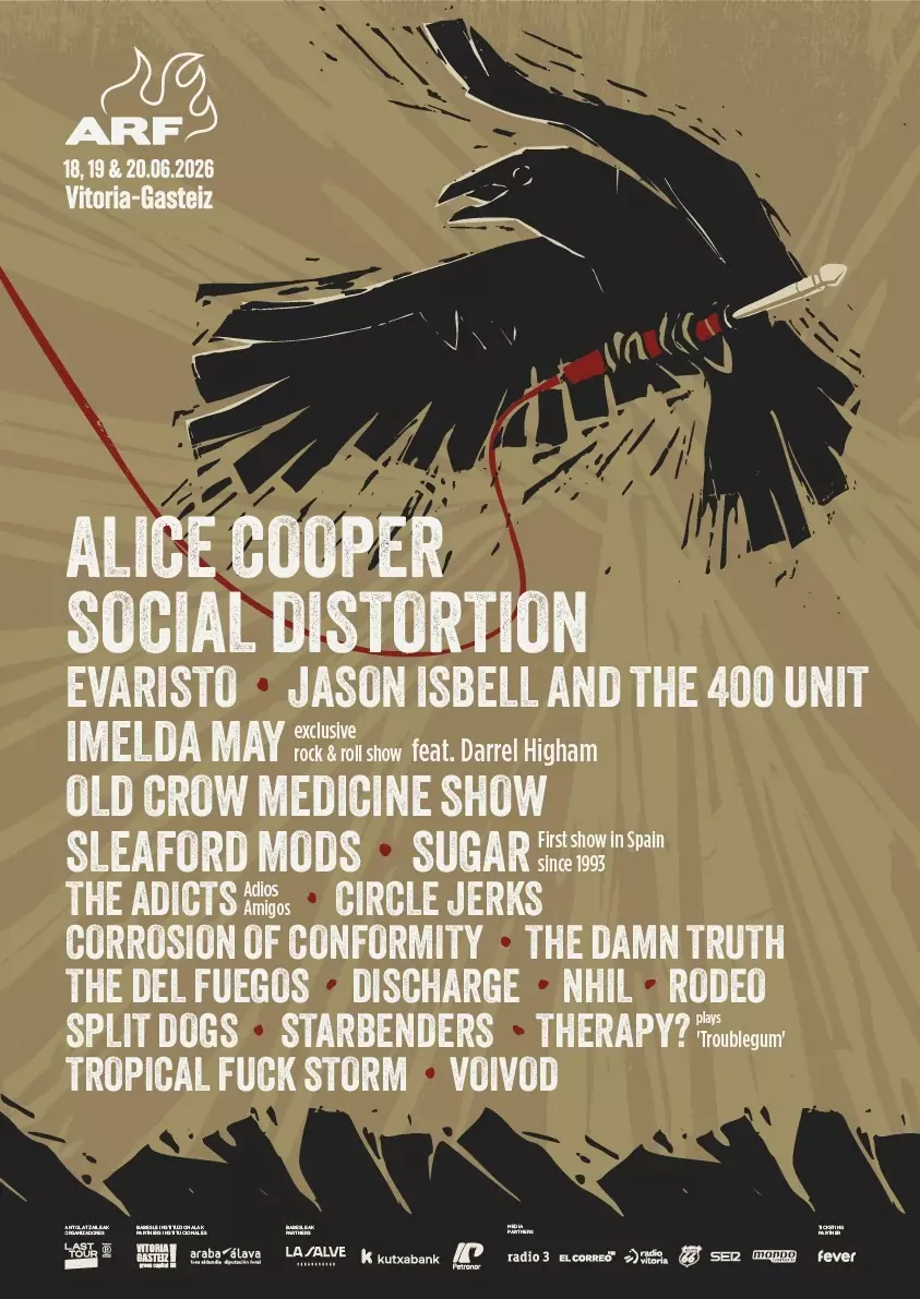 Azkena Rock Festival 2026 desvela los primeros protagonistas del cartel de su próxima edición, que se celebrará los días 18, 19 y 20 de junio