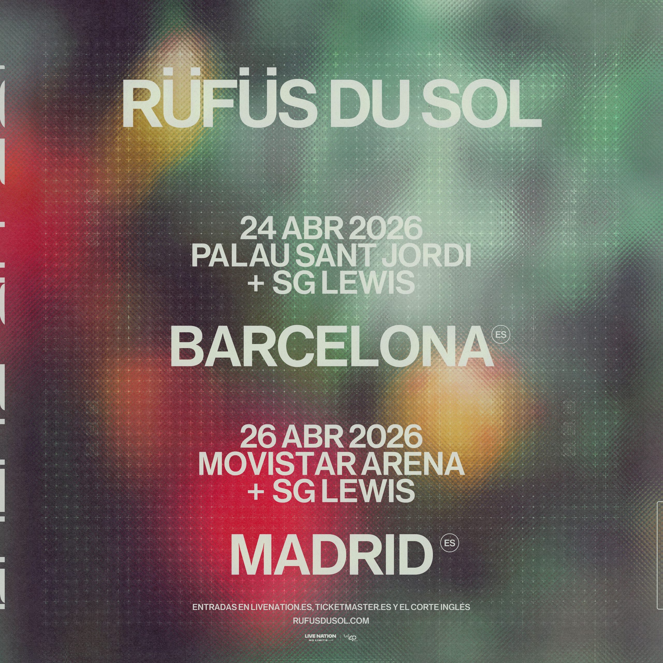 El trío electrónico Rufus du Sol anuncia su gira más ambiciosa de conciertos por Europa, con paradas en abril de 2026 en Barcelona y Madrid