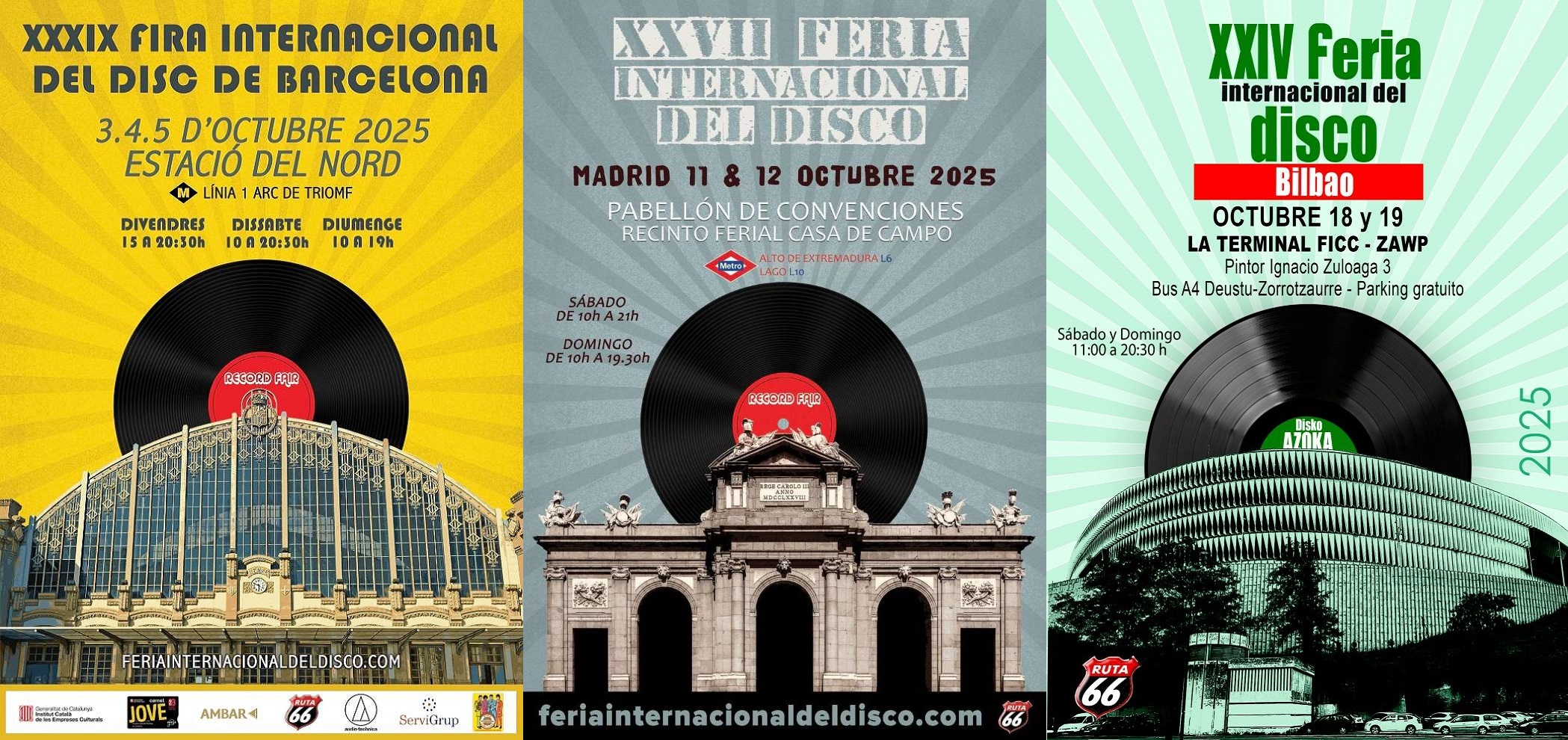 La Feria Internacional del Disco llega este octubre de 2025 de nuevo a Barcelona, Madrid y Bilbao