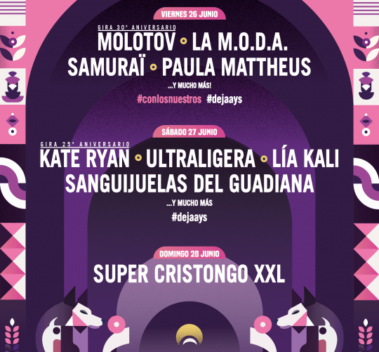 Conexión Valladolid 2026 desvela gran parte de su cartel, que se celebrará el próximo año del 26 al 28 de junio, con artistas de primer nivel