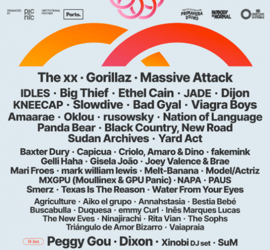Los ecos de Primavera Sound Porto 2026 empiezan a resonar al desvelar su cartel. La cita esl del 11 al 14 de junio en el Parque da Cidade