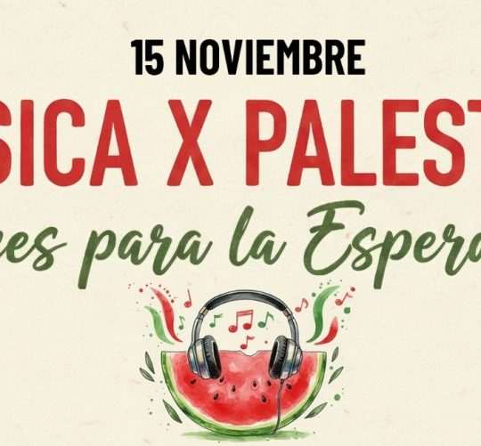 Acabamos de publicar los horarios para el concierto Música por Palestina, que iba a celebrarse este sábado 15 de noviembre en Fuenlabrada, pero la lluvia ha provocado que quede finalmente cancelado