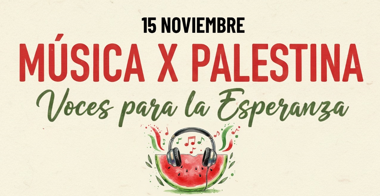Acabamos de publicar los horarios para el concierto Música por Palestina, que iba a celebrarse este sábado 15 de noviembre en Fuenlabrada, pero la lluvia ha provocado que quede finalmente cancelado